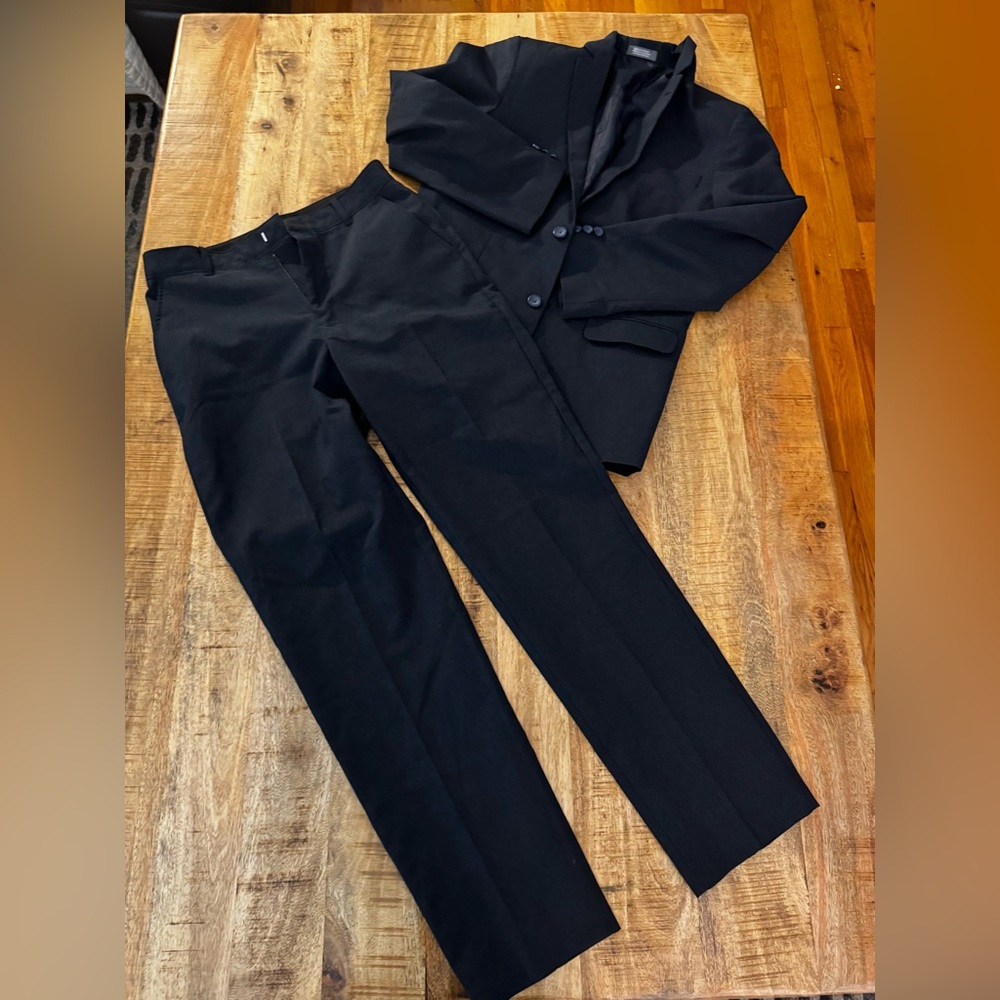 Van Heusen Black Kids Two-Piece Blazer and Pants